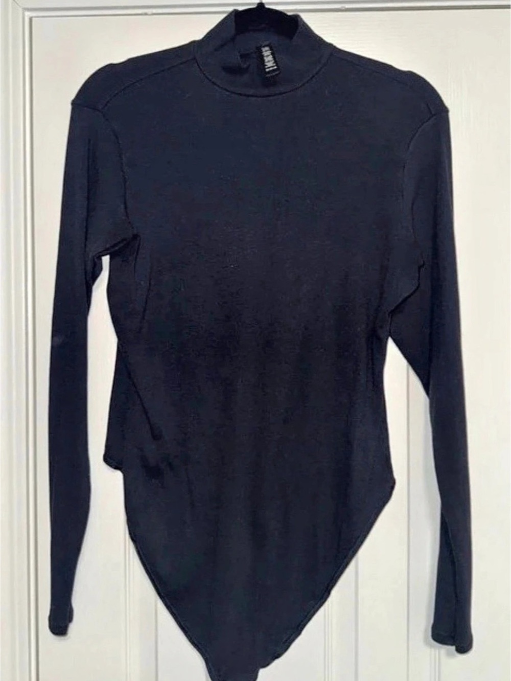 SKIMS Cotton Turtleneck Ribbed Thong Bodysuit Size 2X